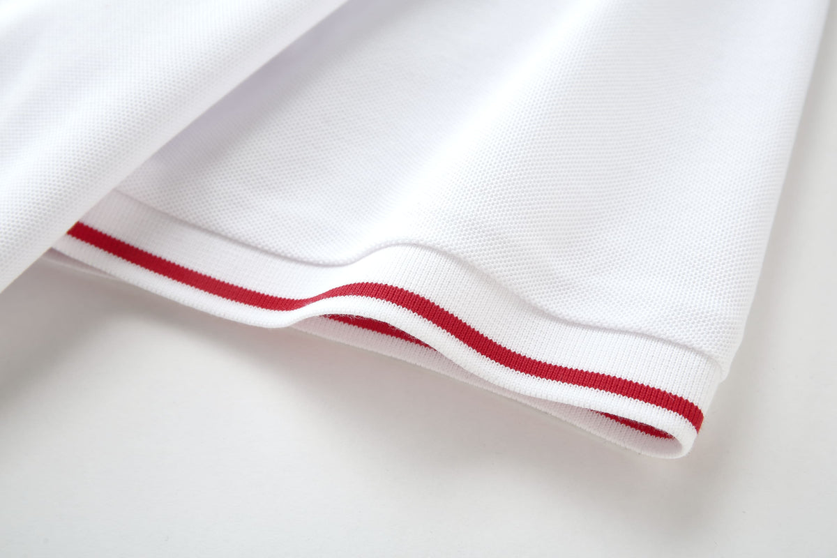 Camiseta 22476# Tipo Polo Blanca Para Hombre