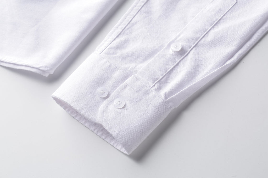 Camisa 50001 Blanca Manga Larga Para Hombre