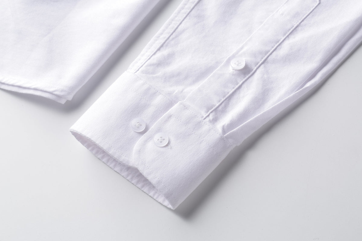 Camisa 50001 Blanca Manga Larga Para Hombre