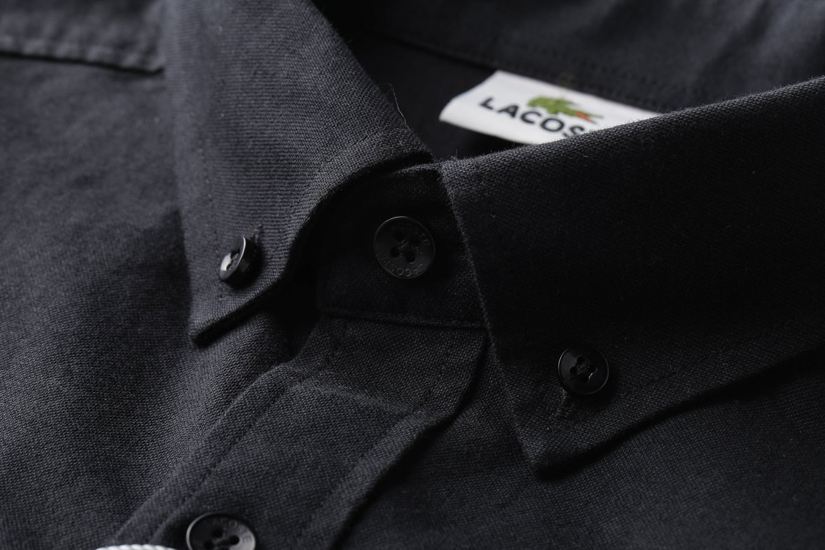 Camisa 50001 Negra Manga Larga Para Hombre