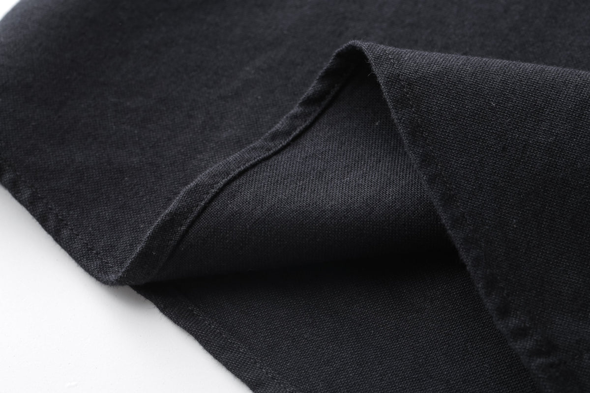 Camisa 50001 Negra Manga Larga Para Hombre