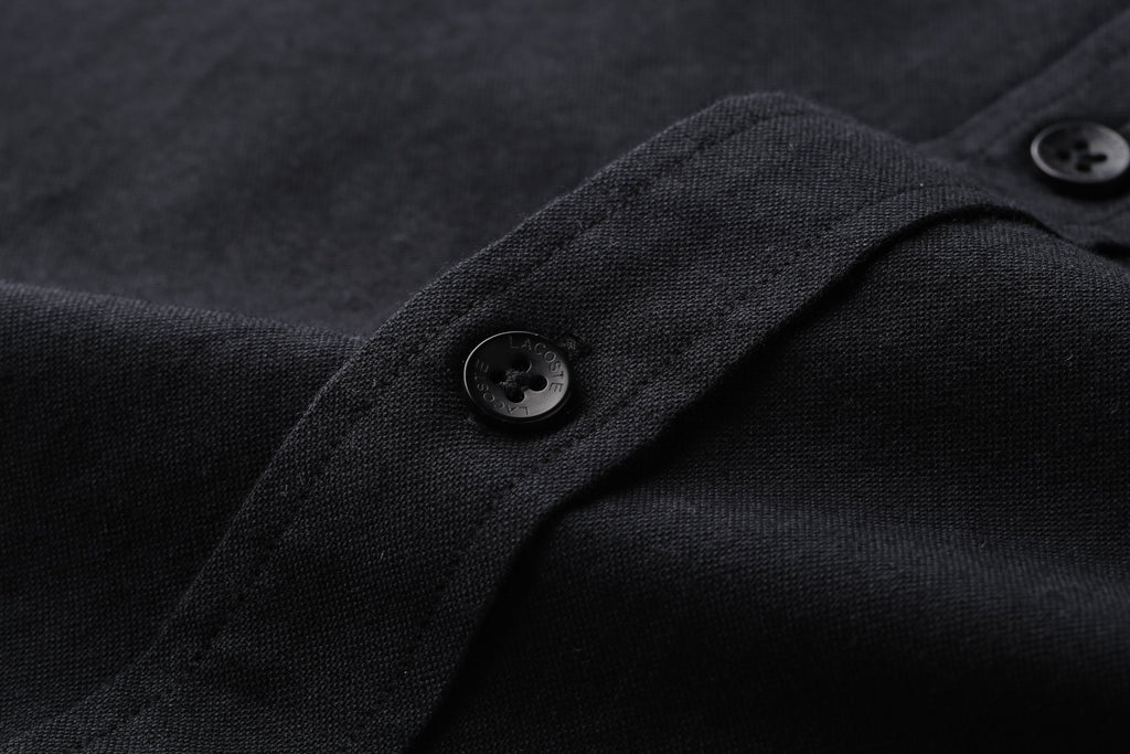 Camisa 50001 Negra Manga Larga Para Hombre