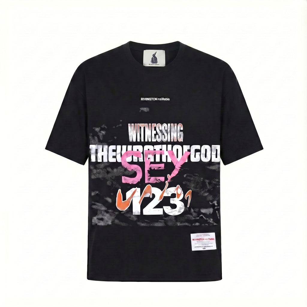 Camiseta 88635 Oversize Negro para hombre