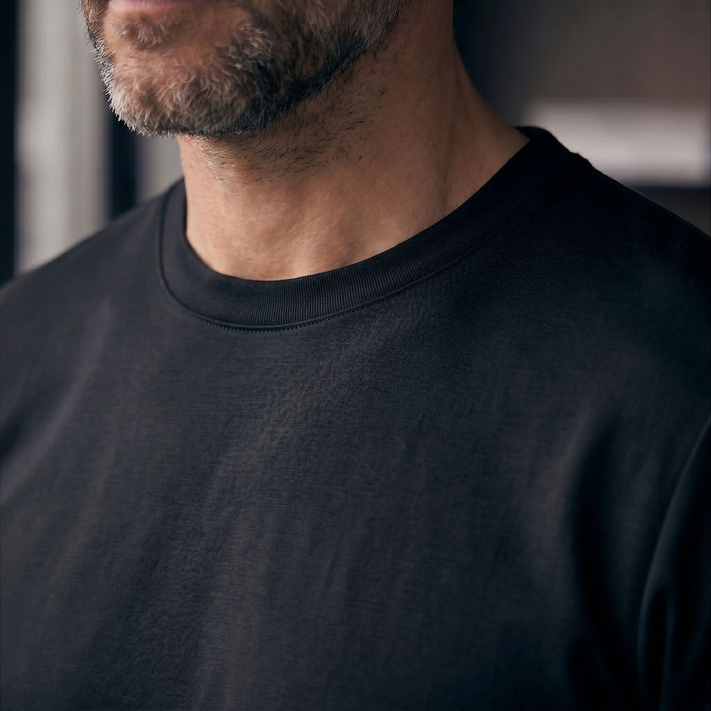 Camiseta 25D657-1 Negro Para Hombre