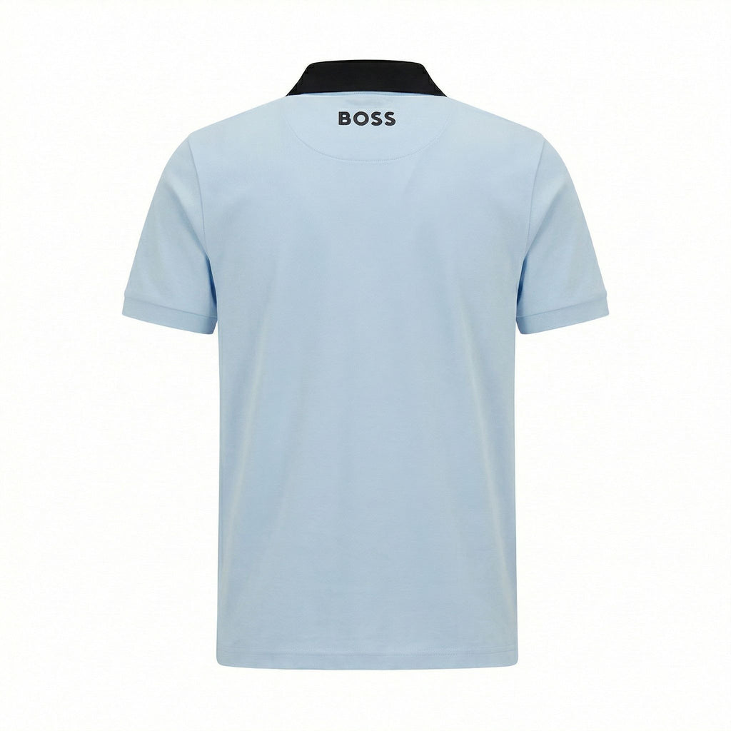 Camiseta 918006 Tipo Polo Azul Claro para hombre