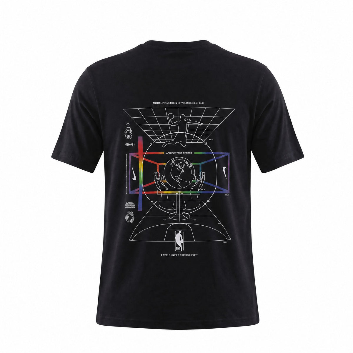 Camiseta 921012 Estampada Negra para hombre