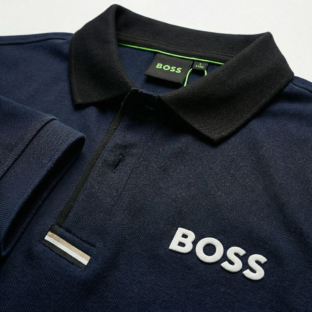 Camiseta 918006 Tipo Polo Azul Oscuro para hombre
