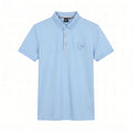 Camiseta 185026 Tipo Polo Azul Claro para hombre