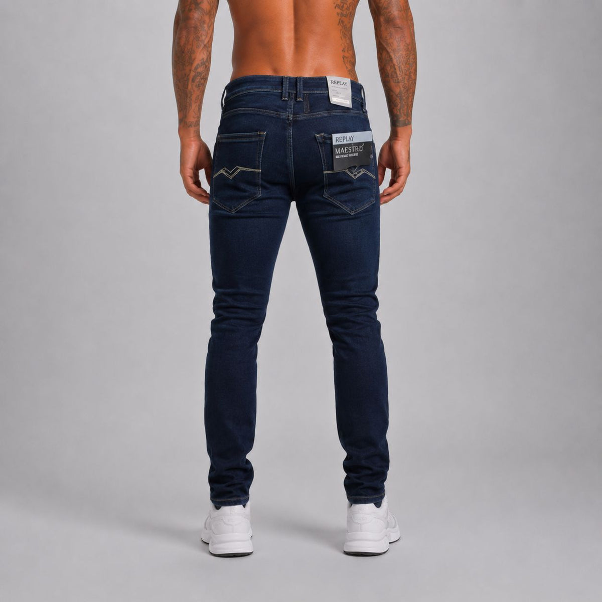 Jean REP F009 Azul Para Hombre