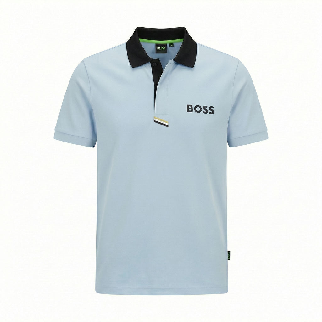 Camiseta 918006 Tipo Polo Azul Claro para hombre