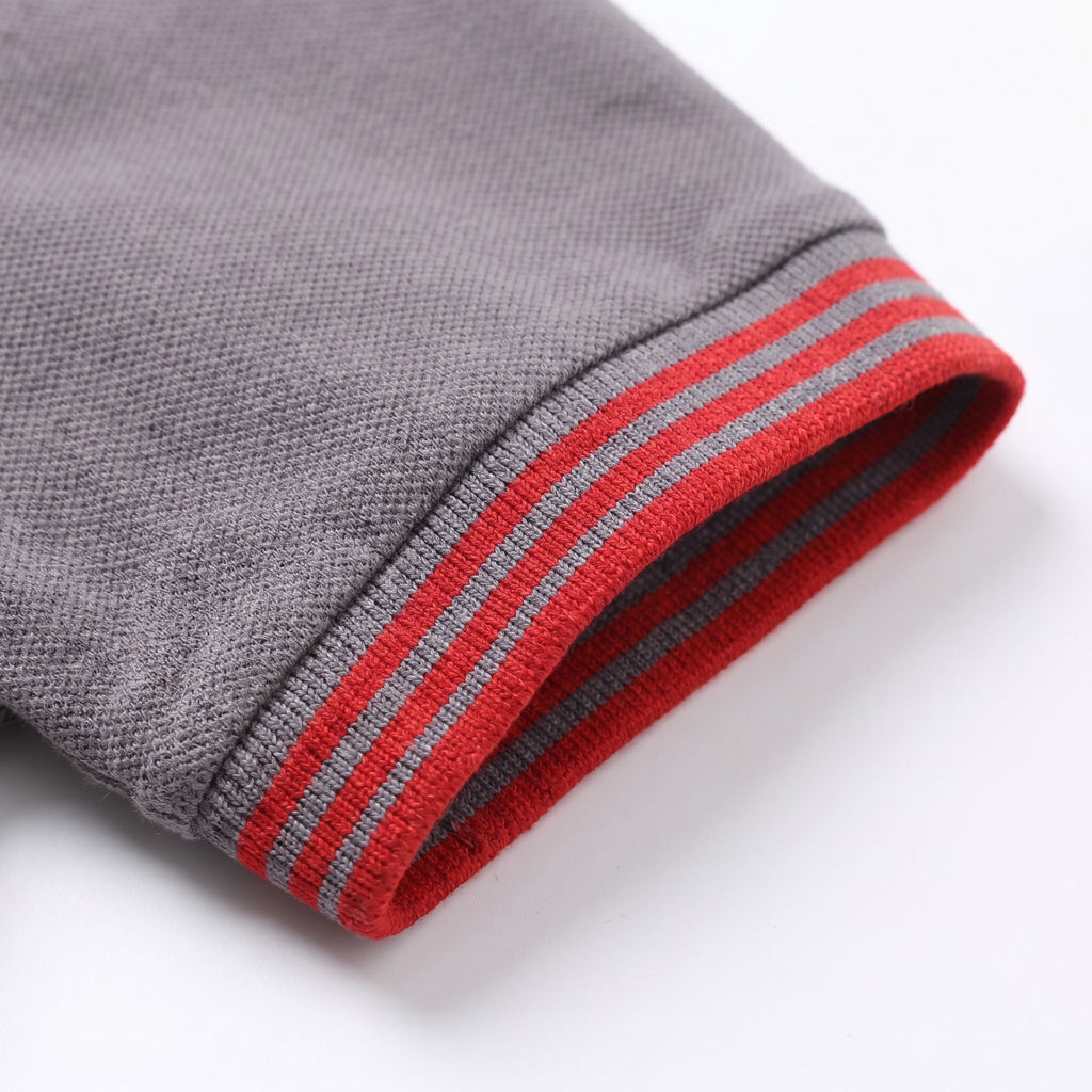 Camiseta 918022 Tipo Polo Gris Oscuro para hombre