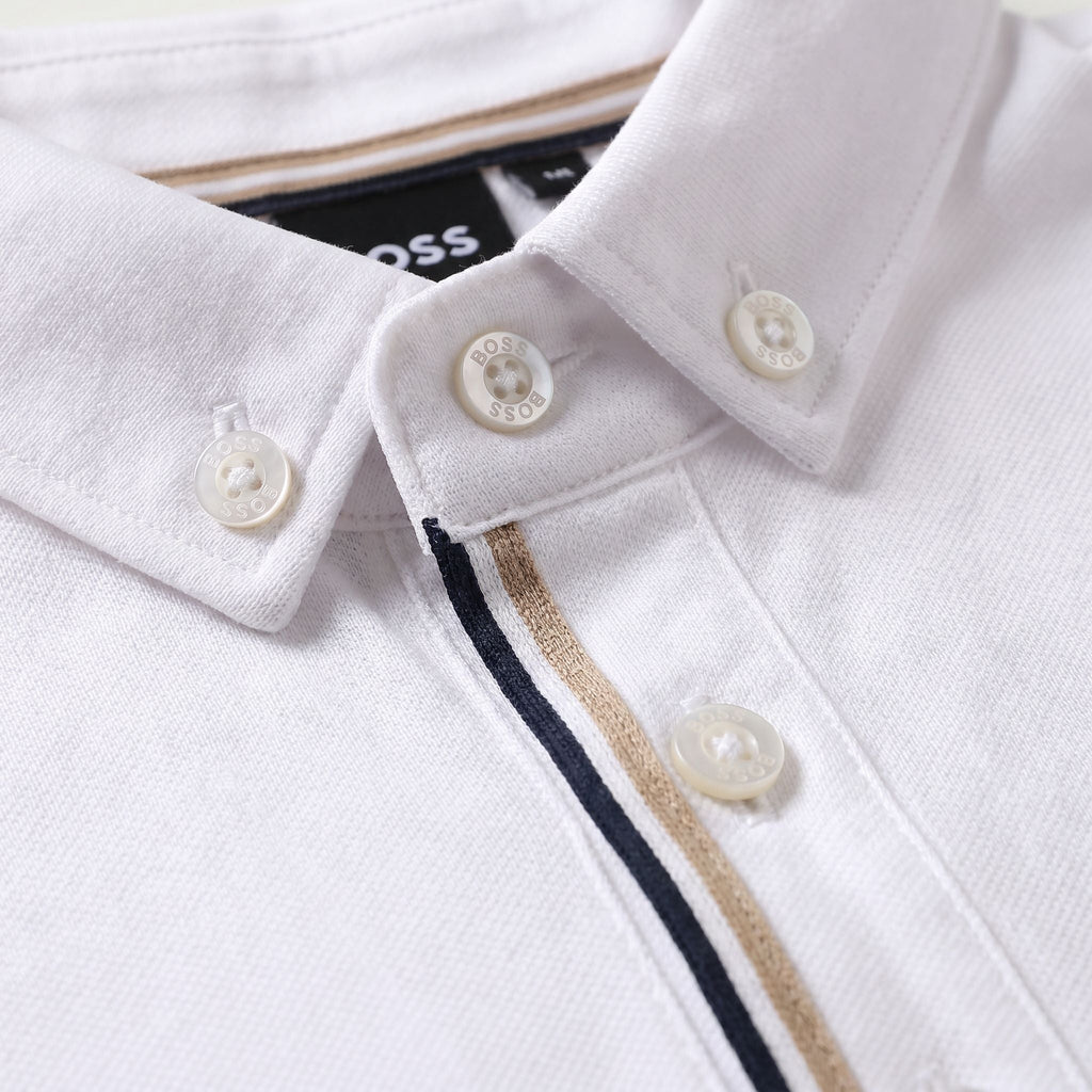 Camiseta 185026 Tipo Polo Blanco para hombre