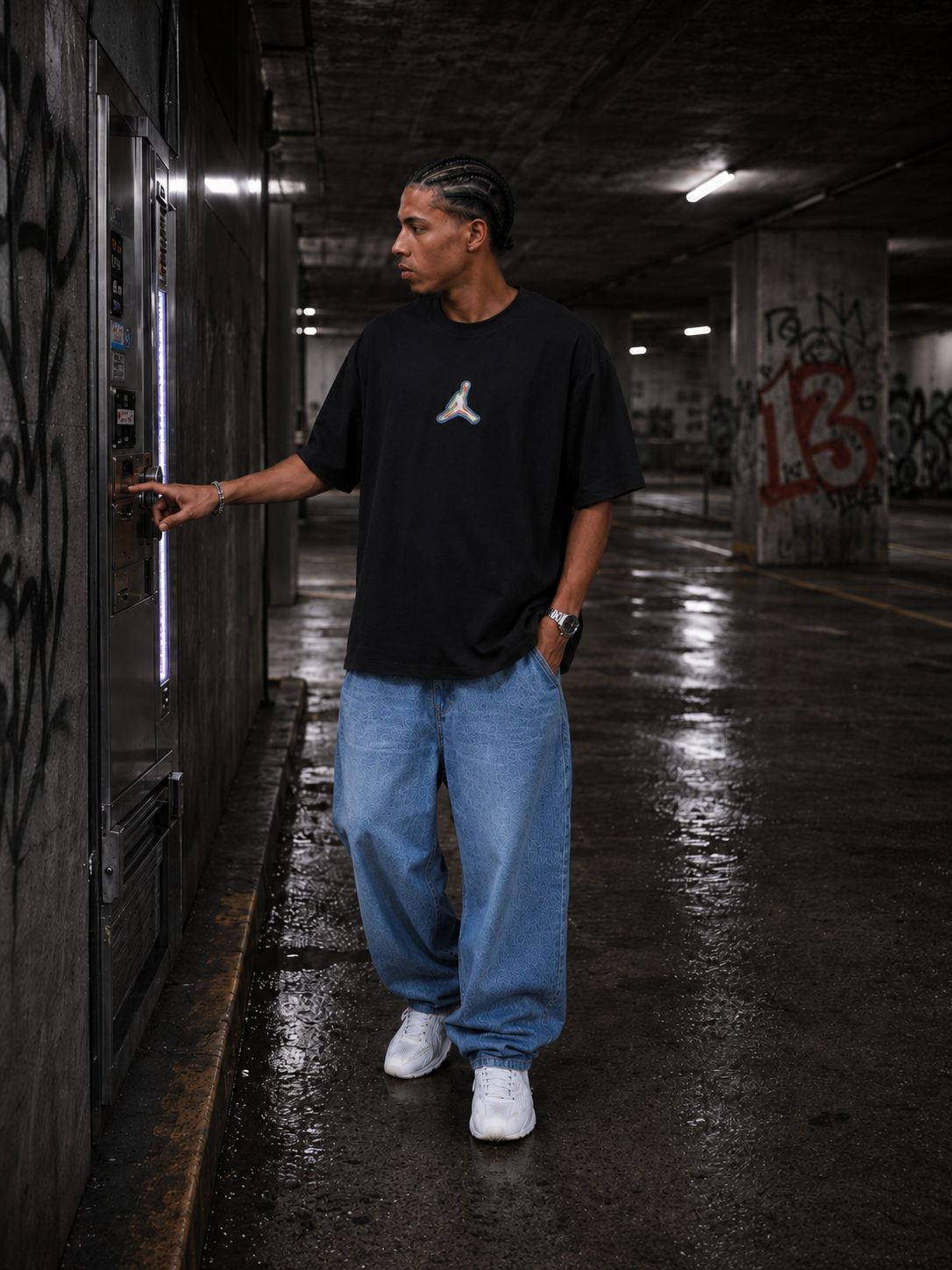 Camiseta 788364 Oversize Negra