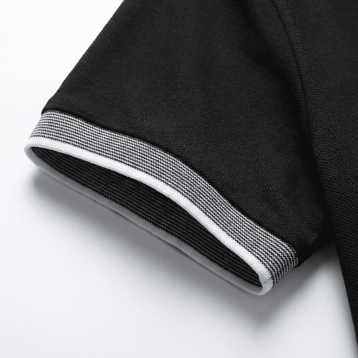 Camiseta 185017 Tipo Polo Negra Para Hombre