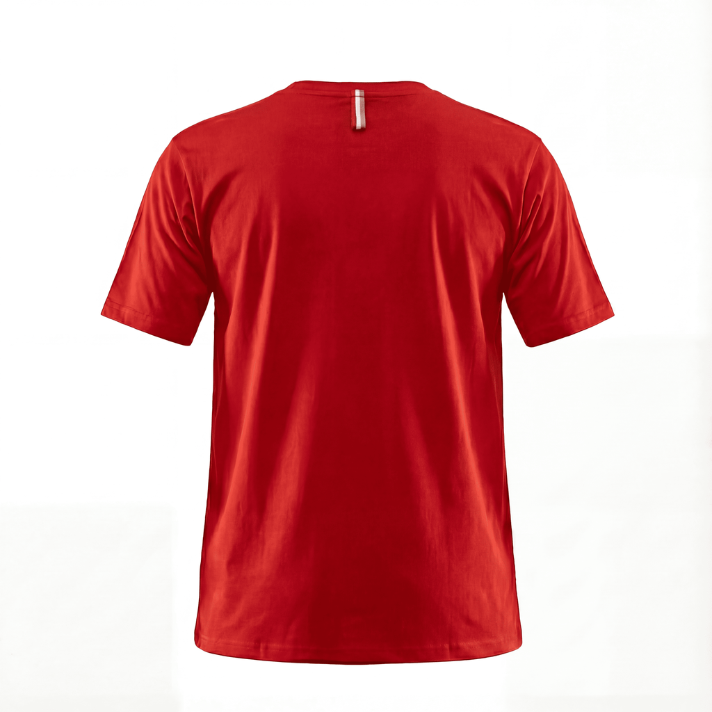 Camiseta B66048 Básica Roja Para Hombre