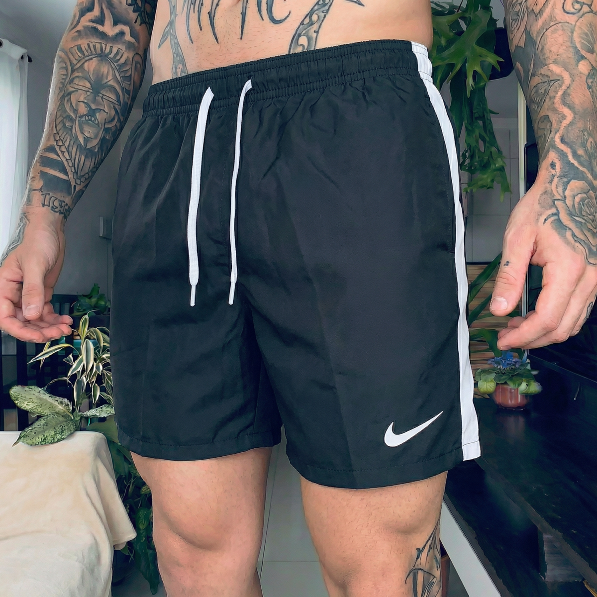 Pantaloneta Deportiva Negra Para Hombre Ref. PAN10 V2