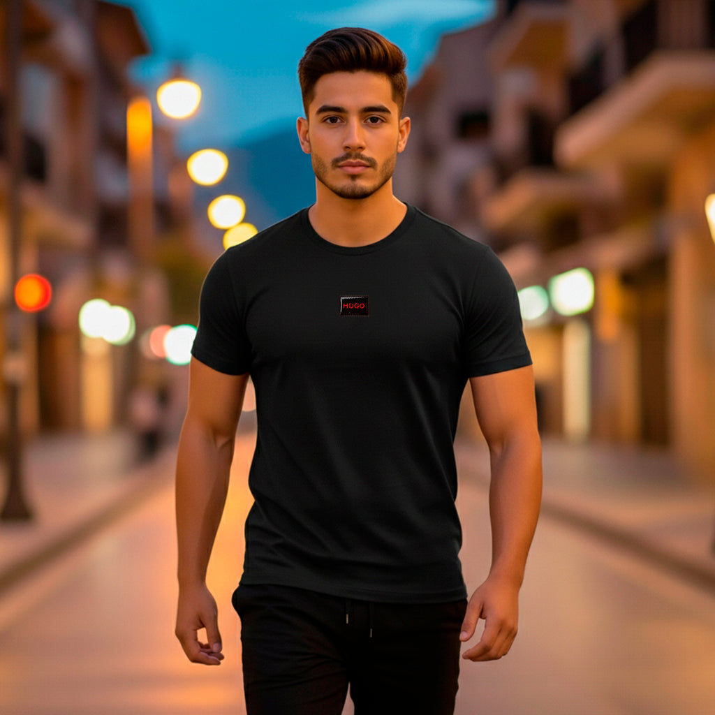 Camiseta 786880 Básica Negra Para Hombre
