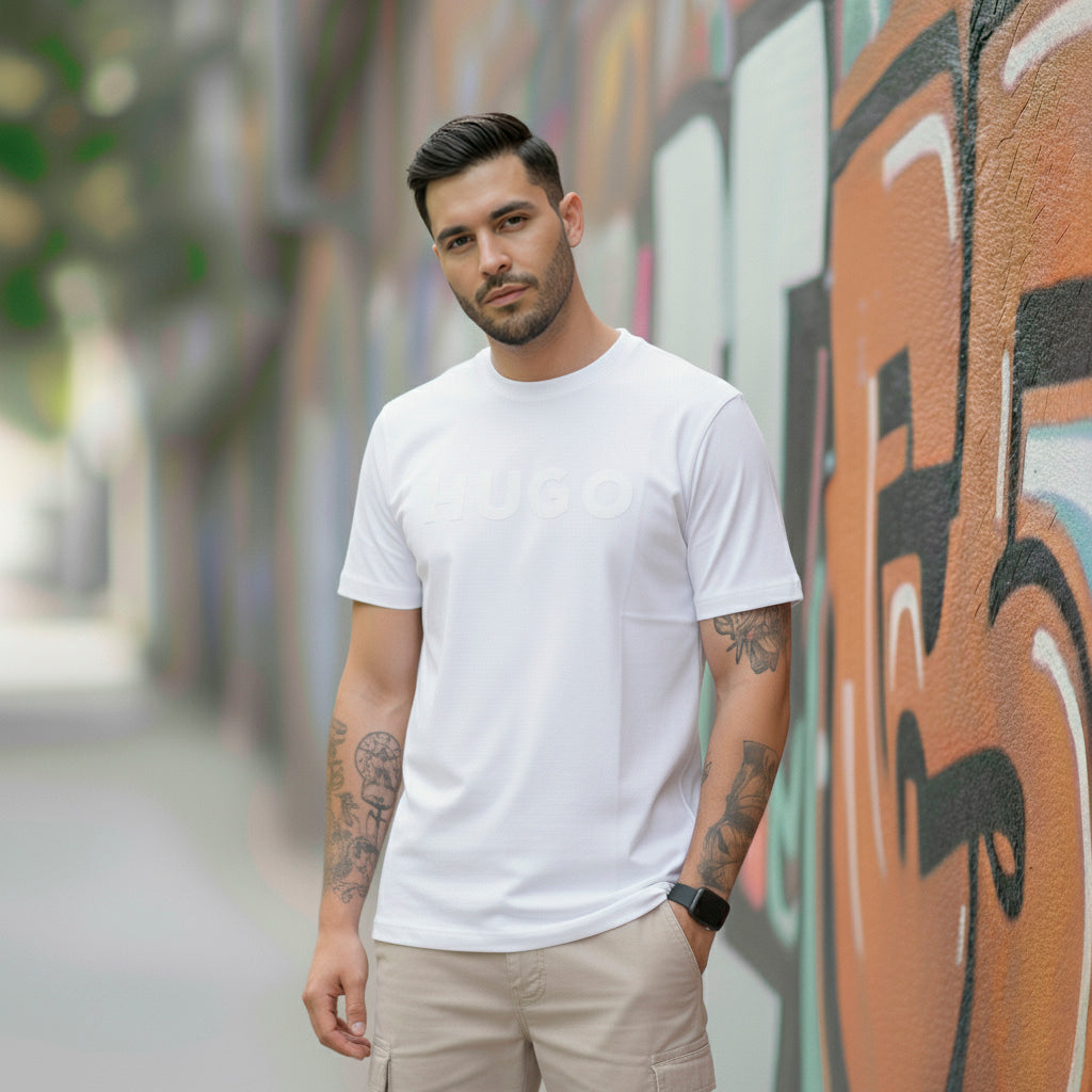 Camiseta B66042 Básica Blanca Para Hombre