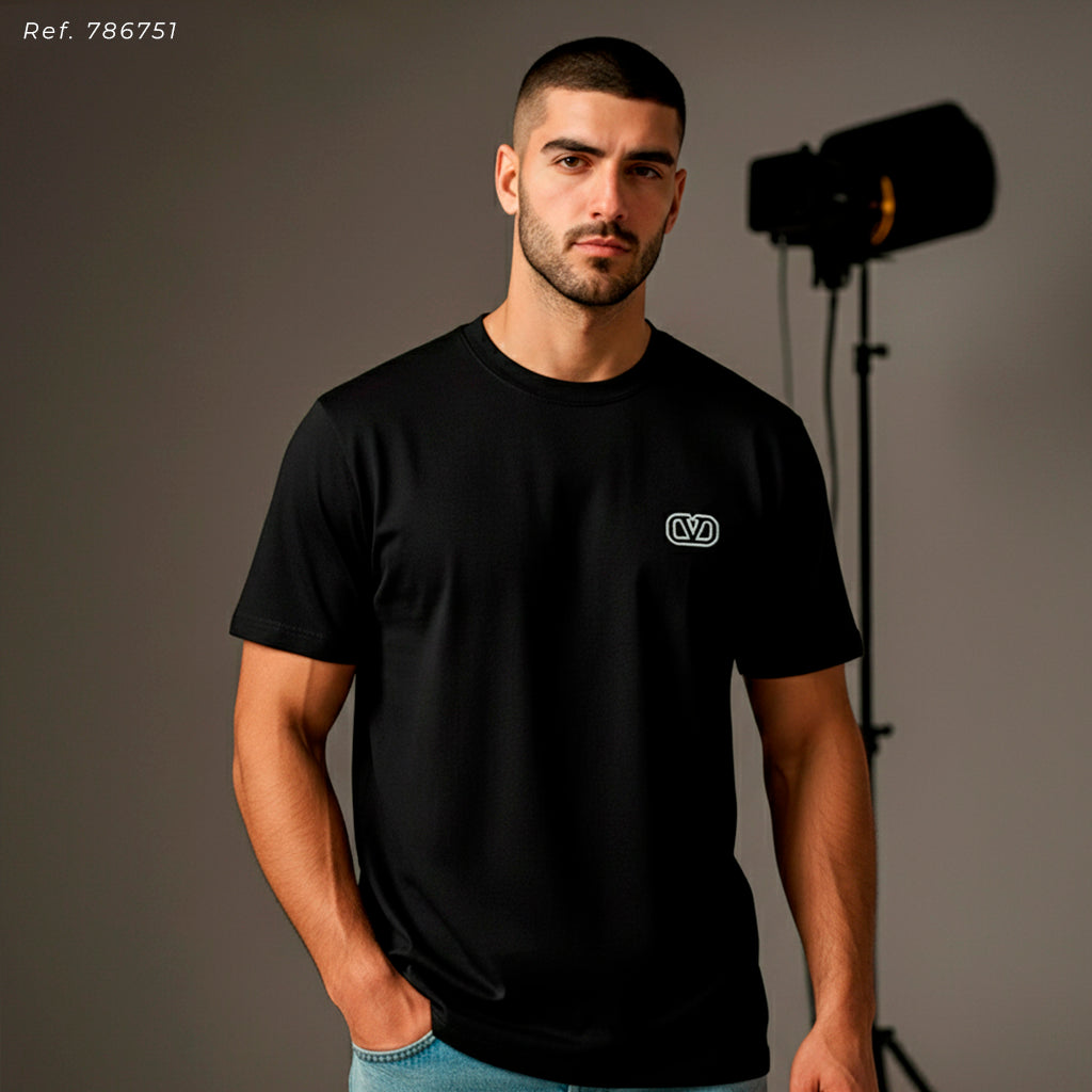 Camiseta 786751 Básica Negra Para Hombre