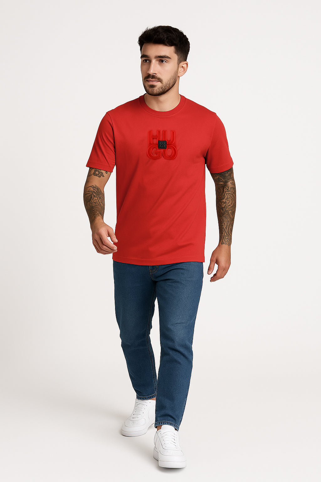 Camiseta 786878 Estampada Roja Para Hombre