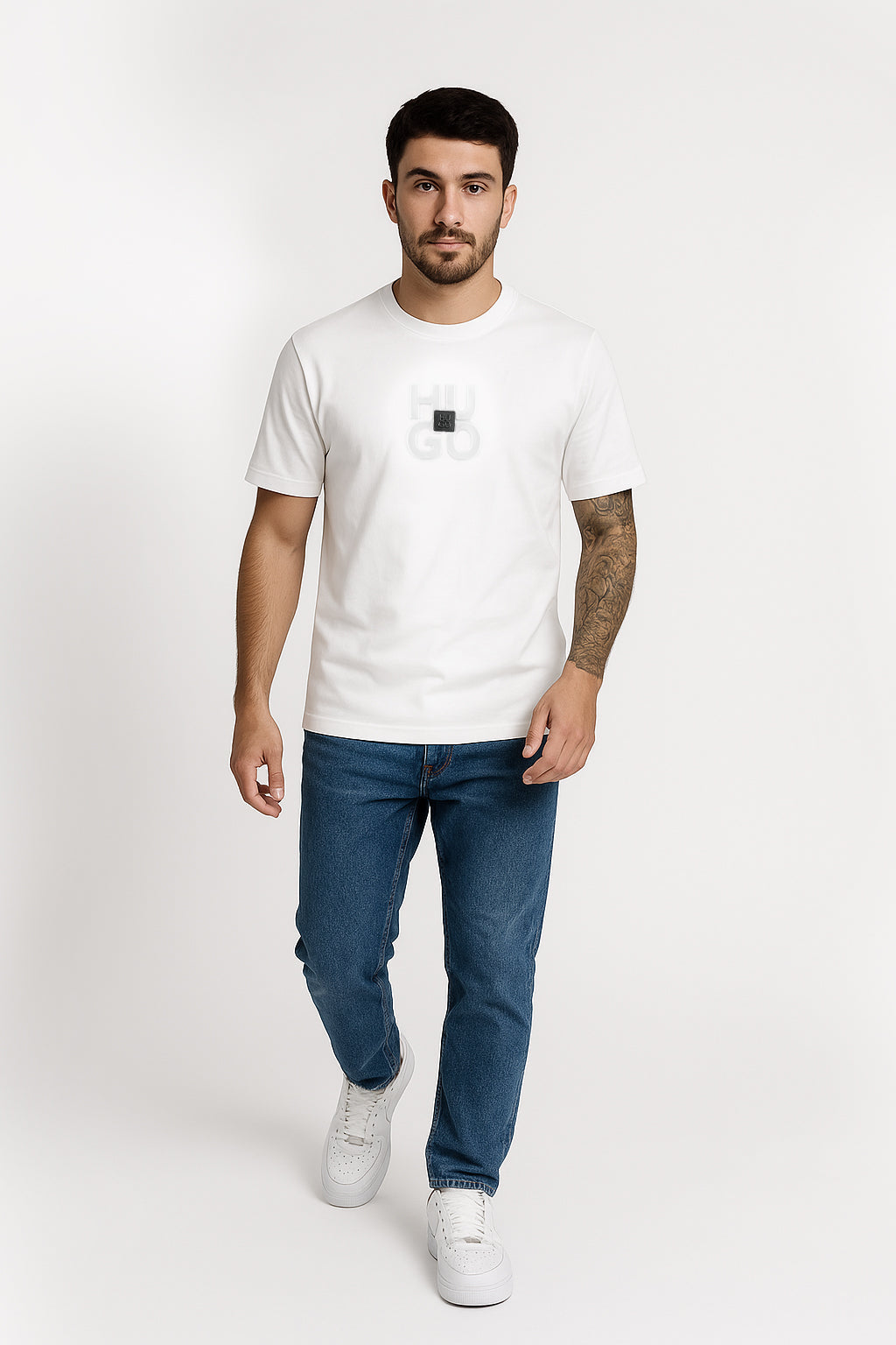 Camiseta 786878 Estampada Blanca Para Hombre