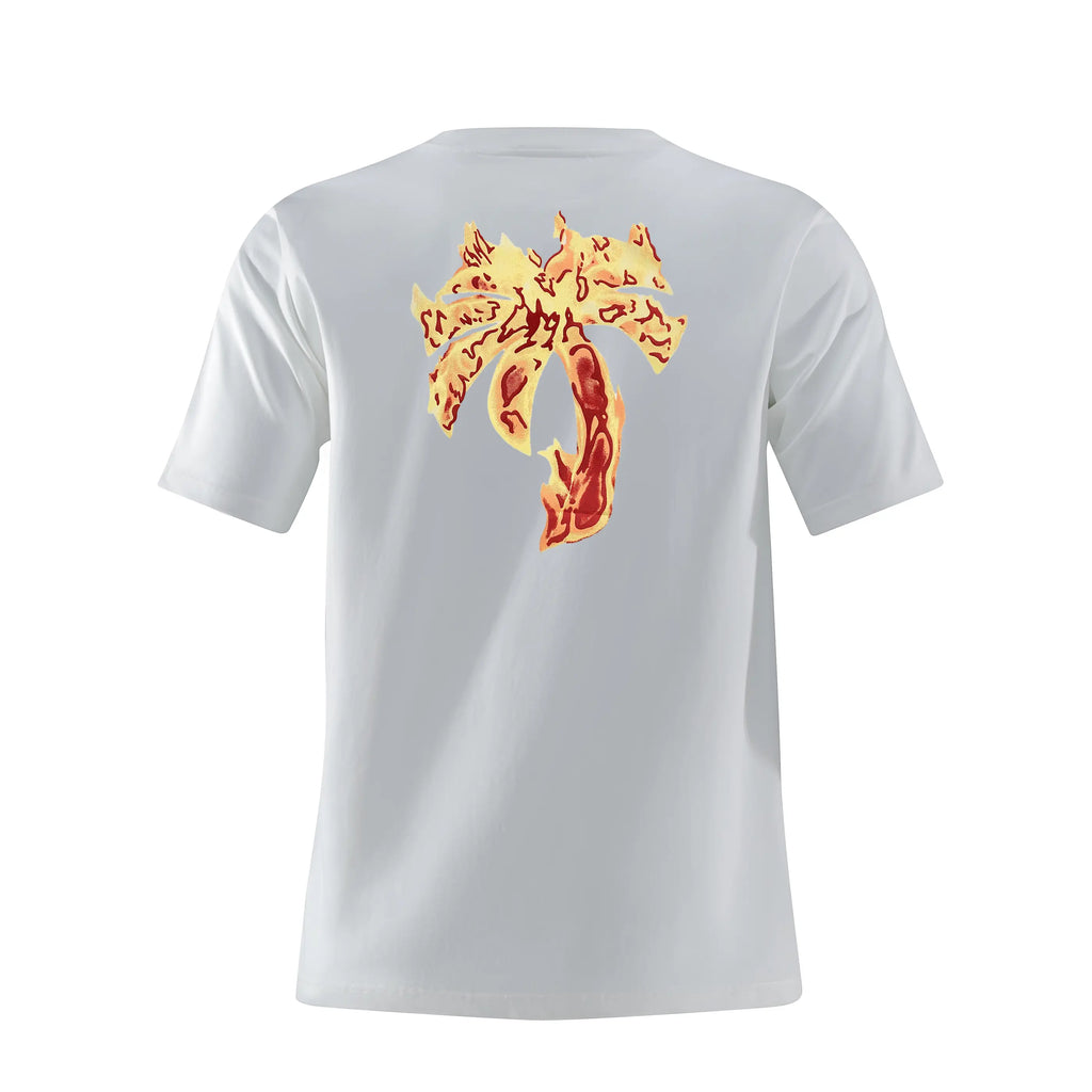 Camiseta 66038 Estampada Blanca Para Hombre