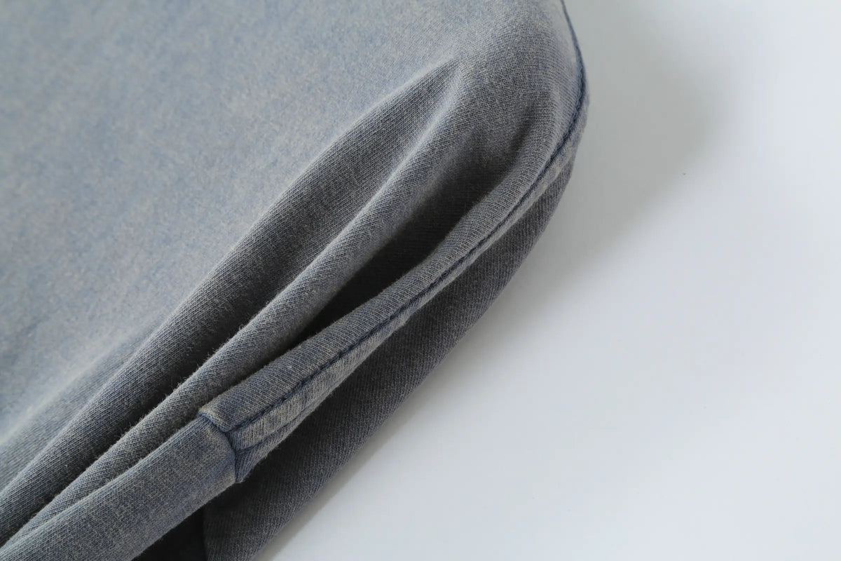 Camiseta 528001 Oversize Pickling Gris Azul Para Hombre
