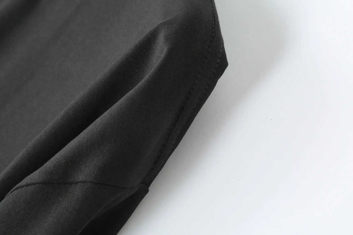 Camiseta 528002 Oversize Negra Para Hombre