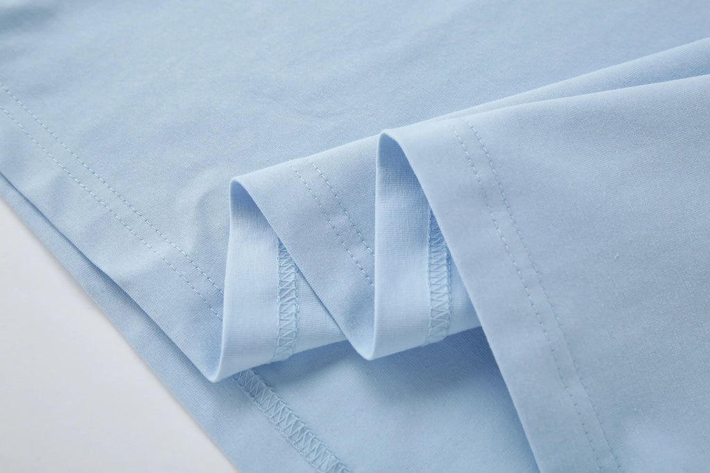 Camiseta 66632 Básica Azul Claro Para Hombre