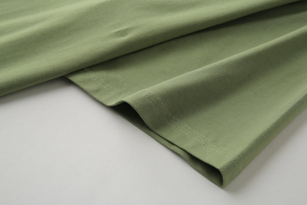 Camiseta B66002 Básica Verde Para Hombre