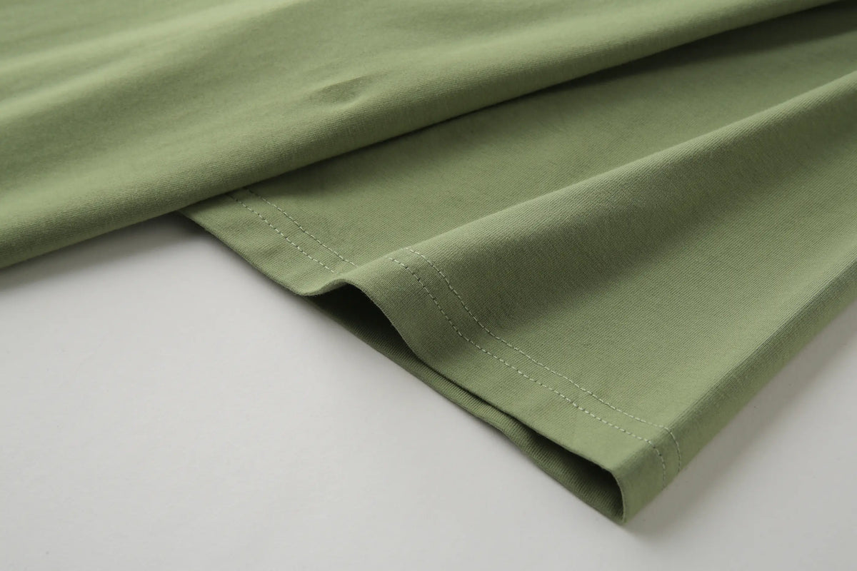 Camiseta B66002 Básica Verde Para Hombre