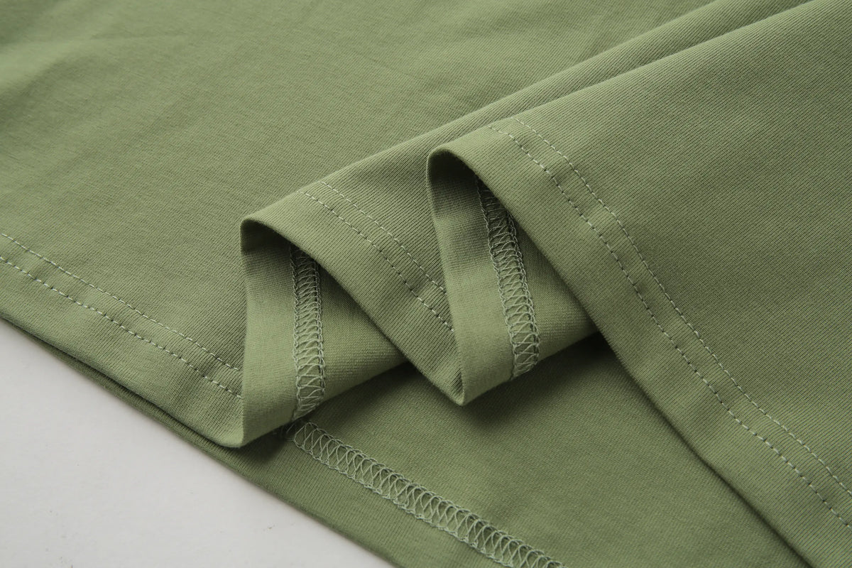 Camiseta B66002 Básica Verde Para Hombre