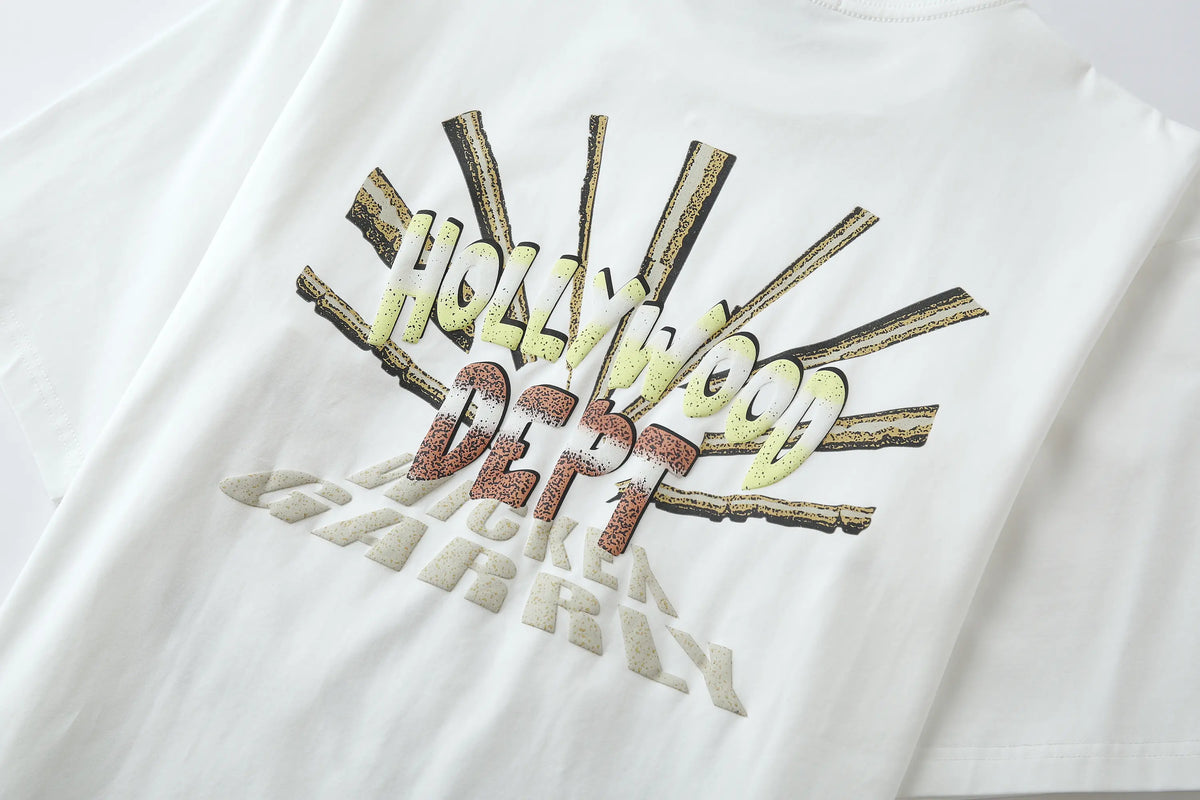 Camiseta 834010 Oversize Blanco Para Hombre