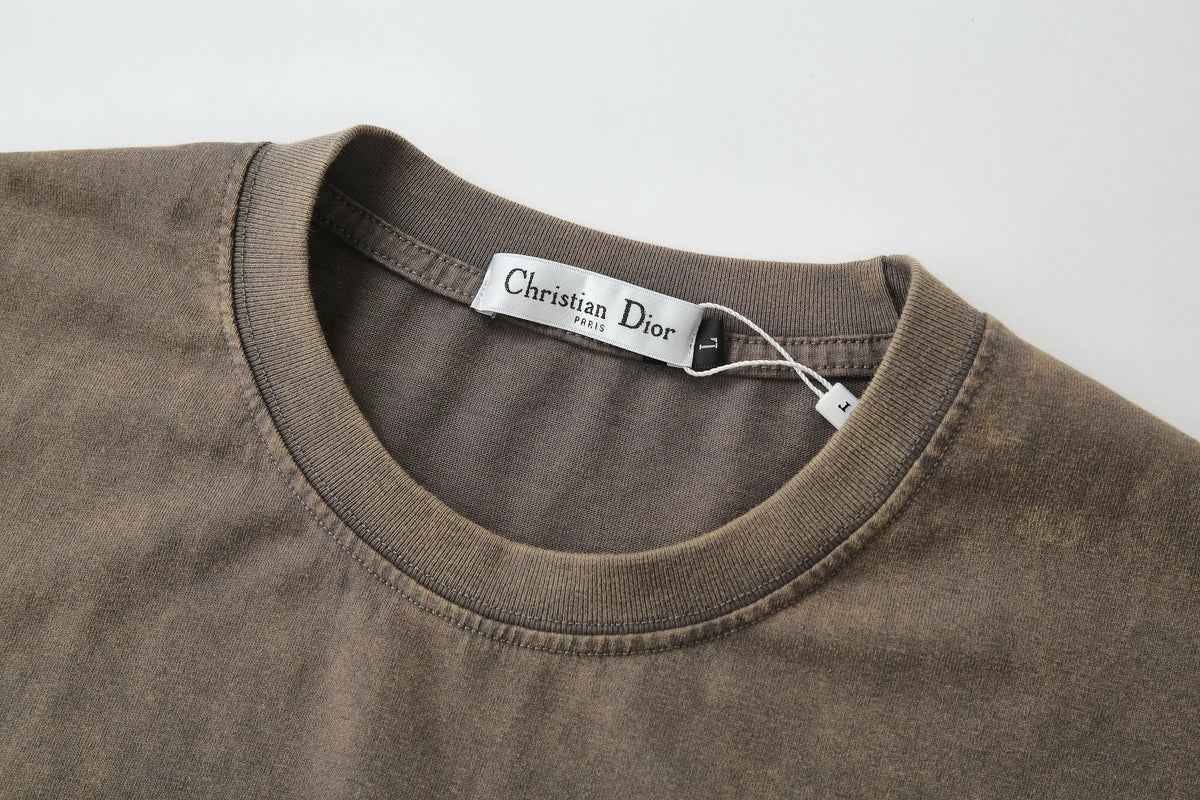 Camiseta 788246 Café Grisáceo Pickling Oversize Para Hombre