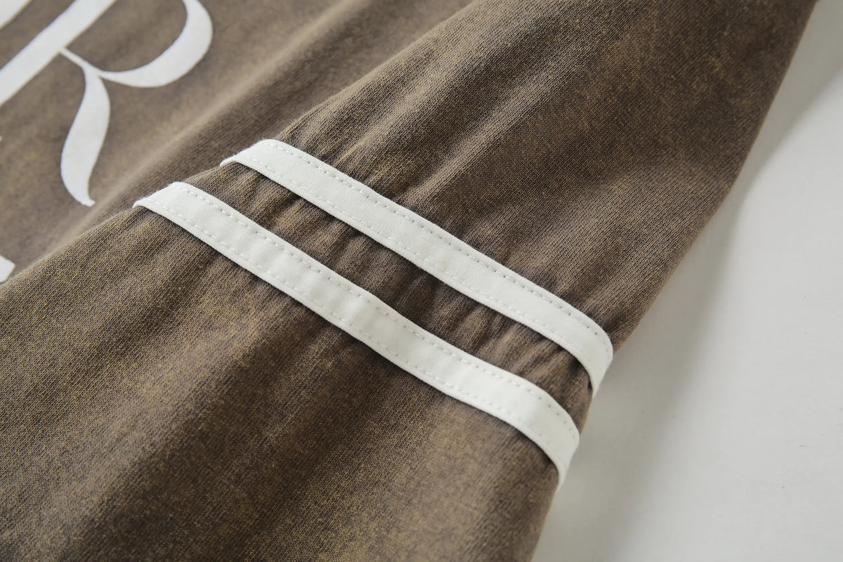 Camiseta 788246 Café Grisáceo Pickling Oversize Para Hombre